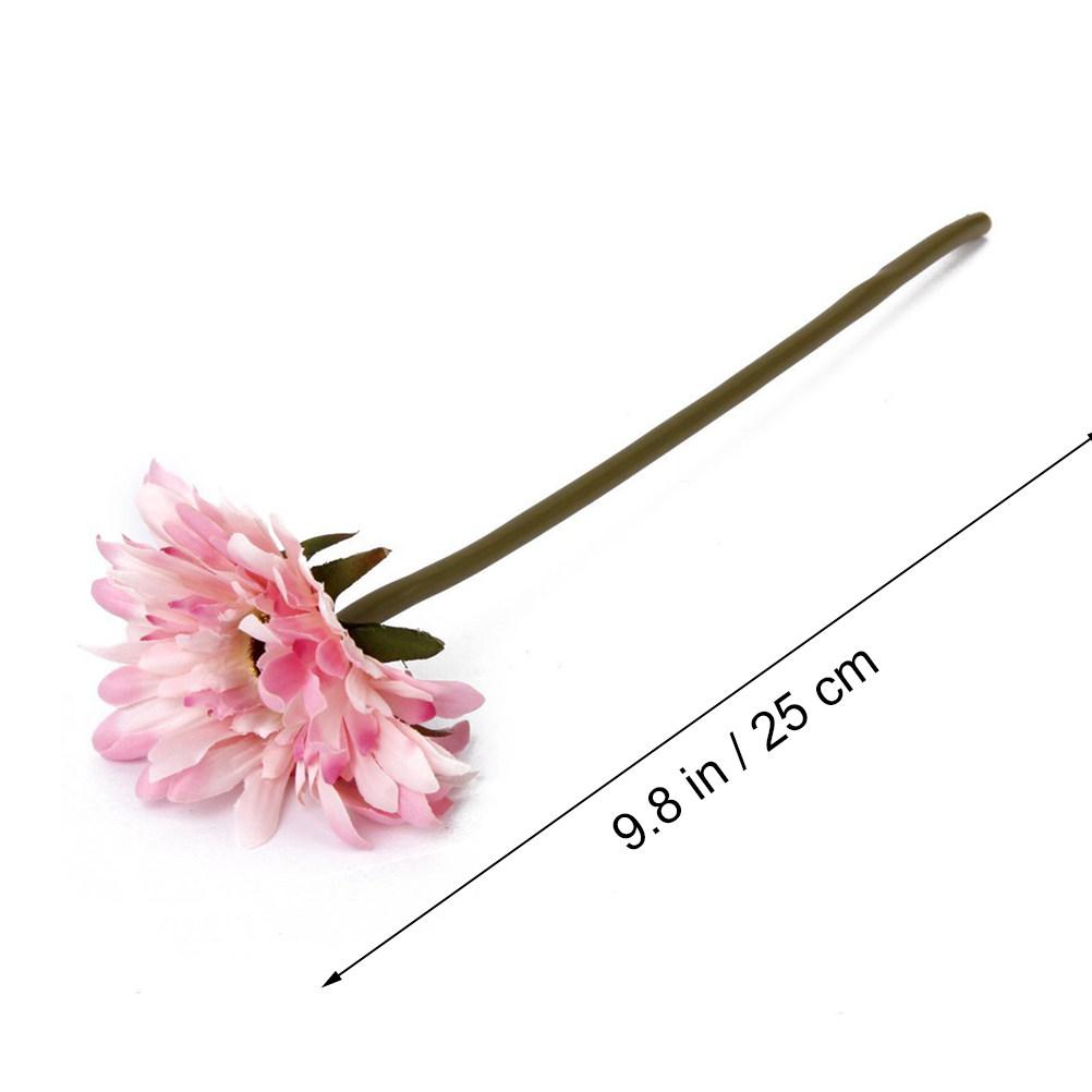 

5Pcs Artificial Gerbera Daisy Red Flowers 55Cm for Wedding Bouquet Home Decoration Elegant Simulation Artificial Gerbera розовый