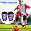 1 pereche de mini paratibie de fotbal cu litere model anti-alunecare copii adolescenti adulti jucatori tibie miniaturale protectoare jocuri de fotbal echipament de protectie