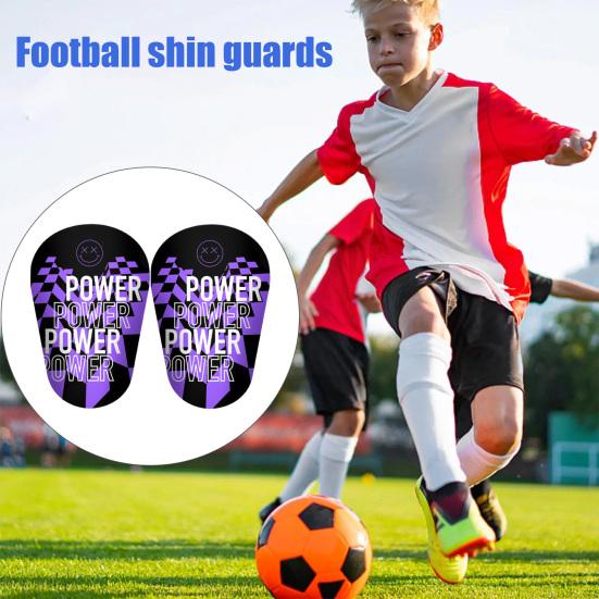 1 pereche de mini paratibie de fotbal cu litere model anti-alunecare copii adolescenti adulti jucatori tibie miniaturale protectoare jocuri de fotbal echipament de protectie