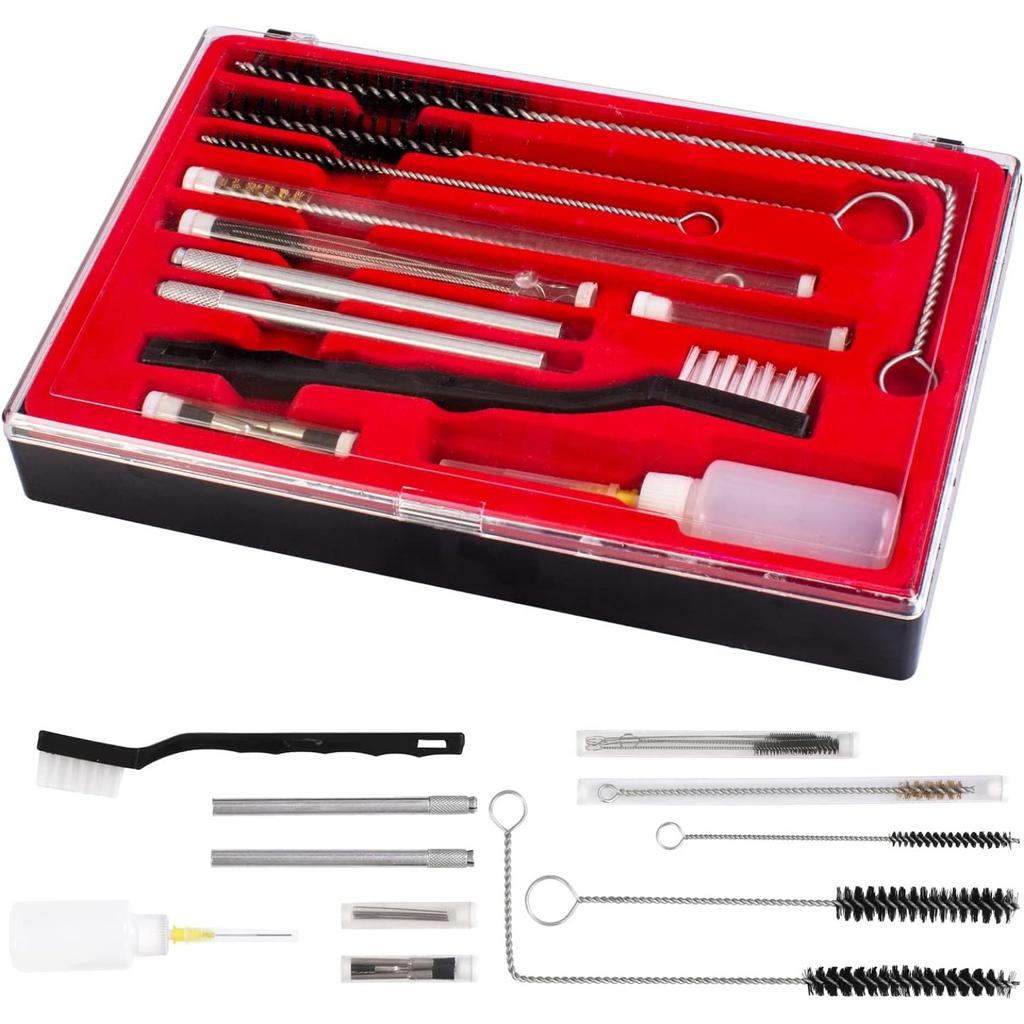 23 Pieces Professional Paint Spray Gun Cleaning Set with Case for HVLP Paint Guns, Plug-In Filters (601S) Compressed Air Tools and Airbrush