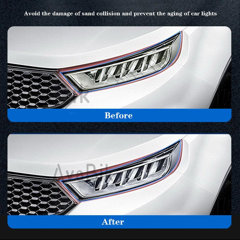 for BMW X1X2X3X4X5X6X7 Pre-cutting Headlight protective film Car Styling blackened Transparent Sticker Accessories anti-scratch