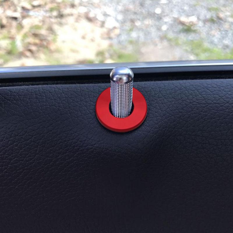 4pcs Door Lock Pins Pin Cover Trim For Mercedes-Benz C E GLC Class W205 Car Door Lock Rings Door Lock Trim