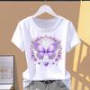 (Asian Size) Women's Top T Clothing leopard style Print O-neck Fashion Female Casual Graphic Tee Short Sleeve T-shirts