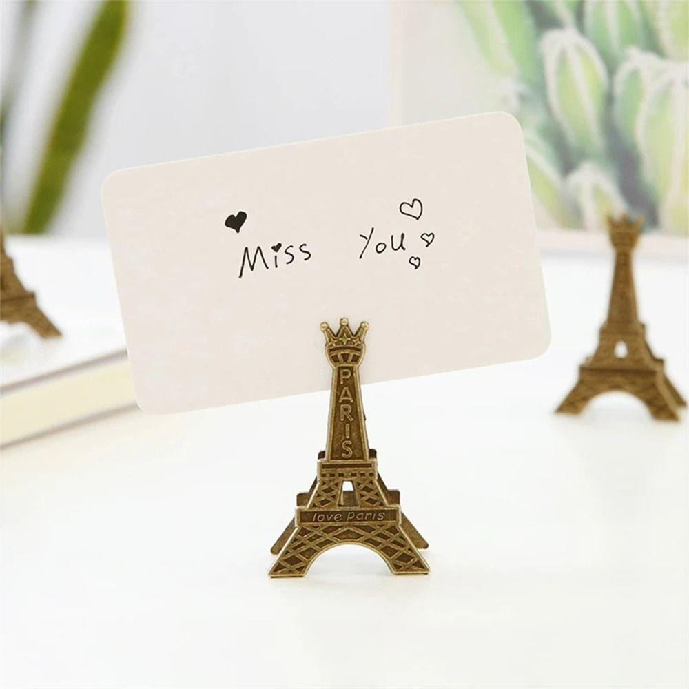 Seats Clip Metal Photo Decoration Memo Clip Picture Clip Holder Paper Clip Eiffel Tower Clip