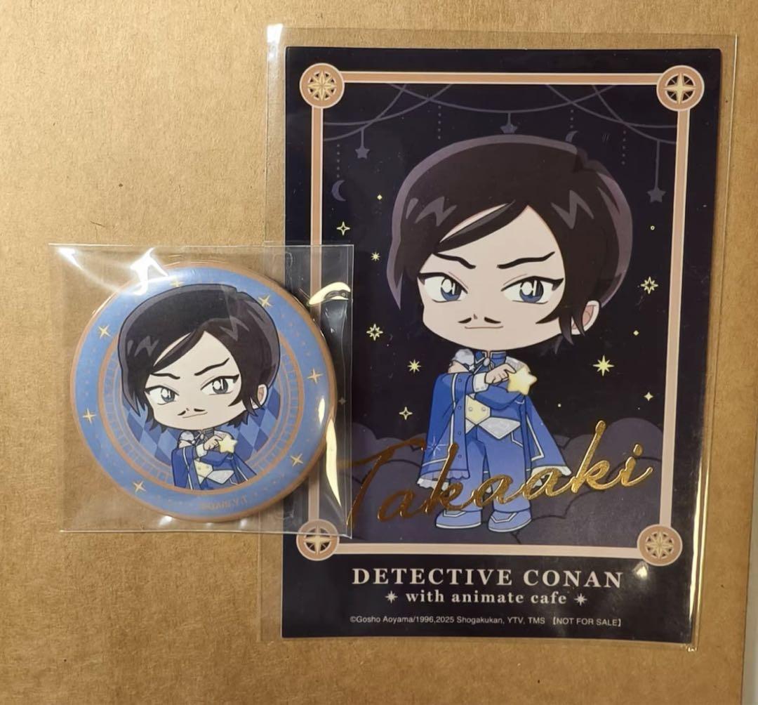 

[Б/У] Такааки Морофуси Бромид Значок на грудь Animate Cafe Бангкок Корея Детектив Конан