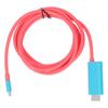 For Switch Type C Conversion Cable 4k 30hz HD USB3.1 Co Screen Cable for Cell Phone Computer for Switch Red and Blue