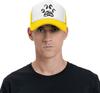 Dog Paw Print Silhouette Trucker Hat Polyester Mesh Baseball Cap Outdoor Adjustable Snapback for Adult