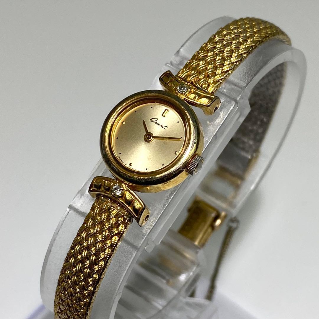 New battery Orient Ladies Quartz Gold