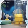 Novo Estoque Original Genuíno Sanrio Família Pequeno Terraço Série Luminária de Noite Ímã de Geladeira Ornamento Brinquedos Fofos Presentes de Aniversário