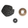 114 Link Chain 410 22T 22 Tooth Sprocket 410 13T 13 Tooth Sprocket Set Chain Sprocket Kit for Scooters Bikes Motorcycles