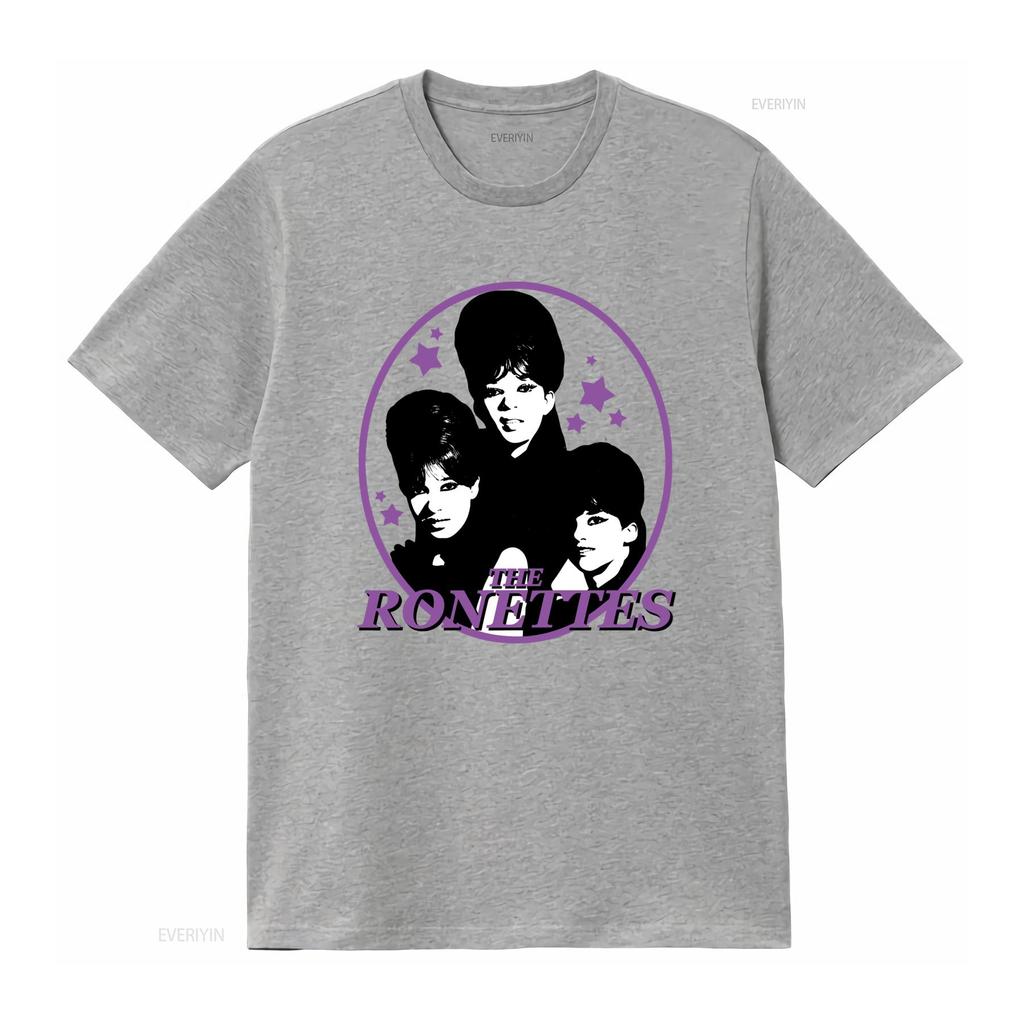 Retro Style Ronettes The Group Print Mens T Shirt Vintage Washed Designer Clothes Fashion Homme Stretched Unisex Graphic