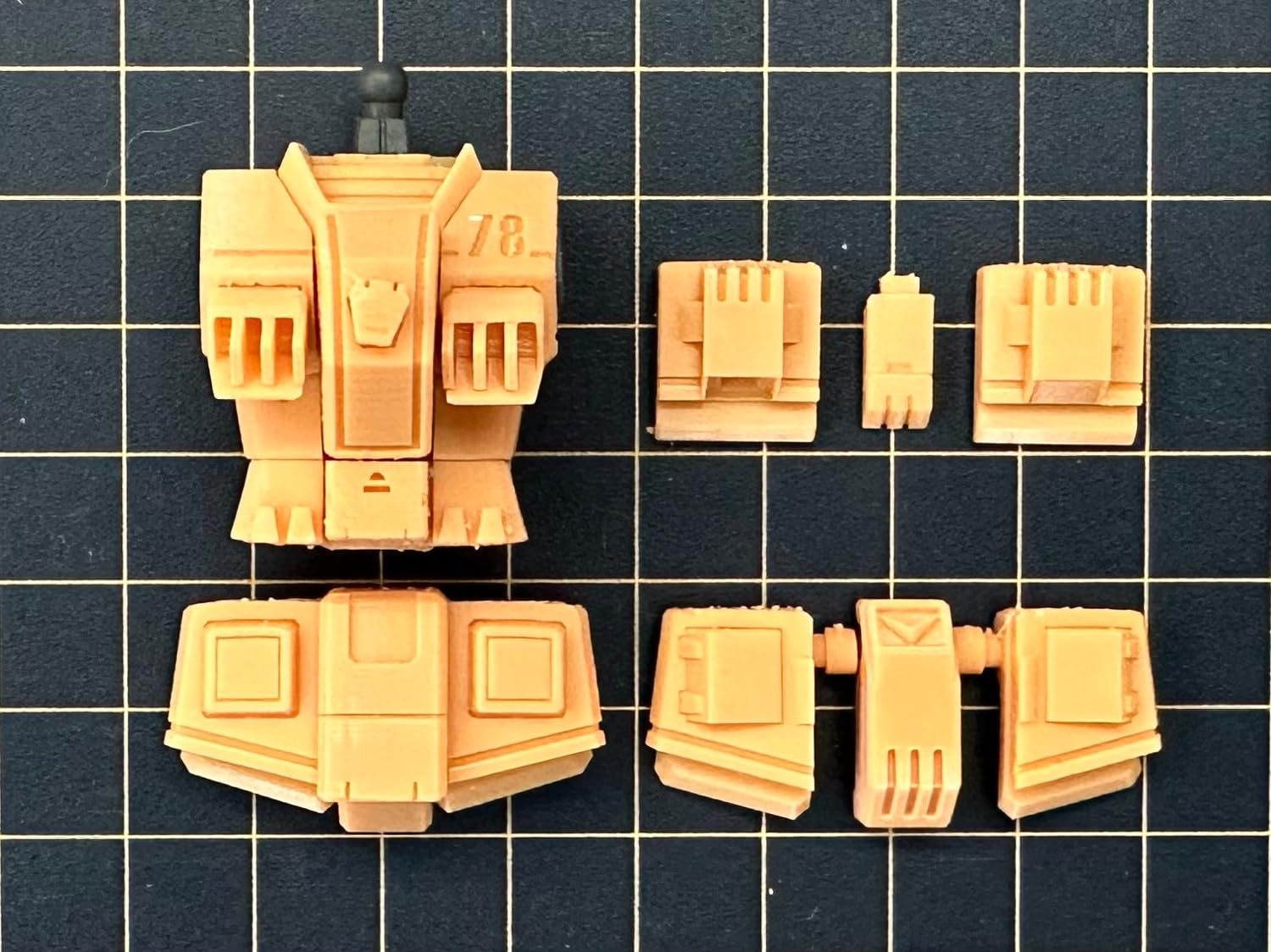 

HG Full Armor Gundam MS Detail Up Parts для модификации, сделанной на 3D-принтере PLA 1/144 FA-78 [G] [G] [Продукт] оранжевый