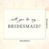 1pc Enchanting Bridesmaid Proposal Card - Heartfelt Invitation & Timeless Memento For Weddings Or Engagements - A Thoughtfully Designed Keepsake