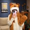 Cute Plush Capybara Scarf Soft Kapibara Gloves Cartoon Capibara Hat  Ski