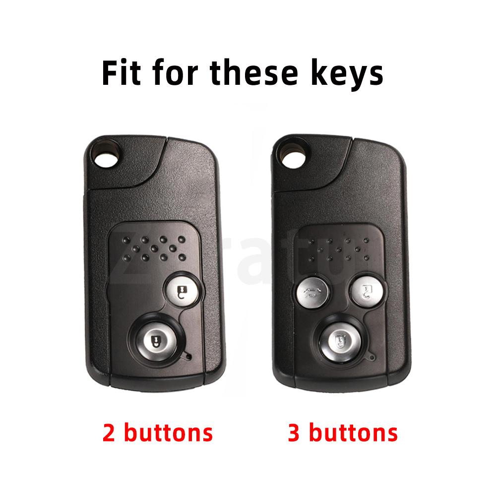 2/3 Buttons Tpu Car Key Cover Case Shell Fob Holder Bag Protector For Honda Accord Civic Crv Fit 2006 -  Accessories