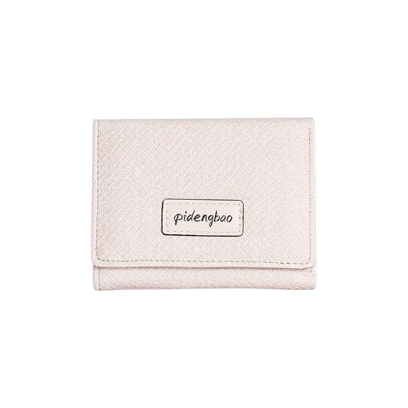 Модный городской минималистичный стиль Женский кошелек с плетением и однотонным узором белый