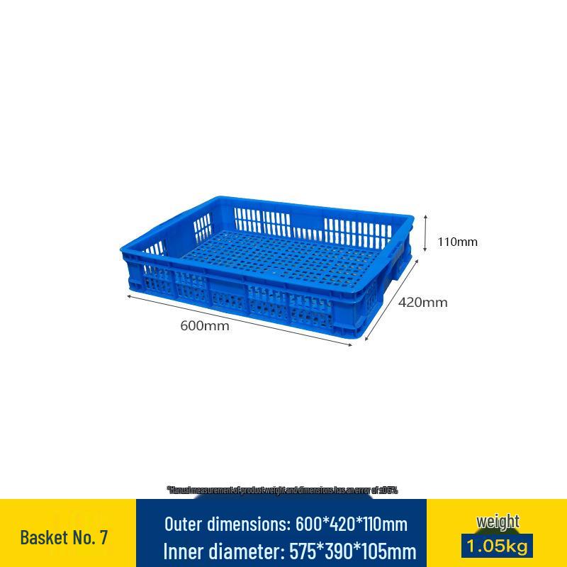Large Rectangular Thick Plastic Basket for Vegetables and Fruits