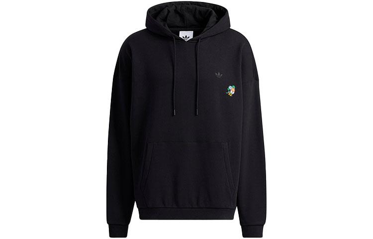 Adidas Originals X Melting Sadness Sweatshirts Men s Black Hooded Moderate Regular HB6864 XXS