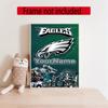 Philadelphia Eagles Customize Your Name Diamond Painting Round Diamond Diy Frameless Holiday Artwork Suitable For Home Office Wall Decoration