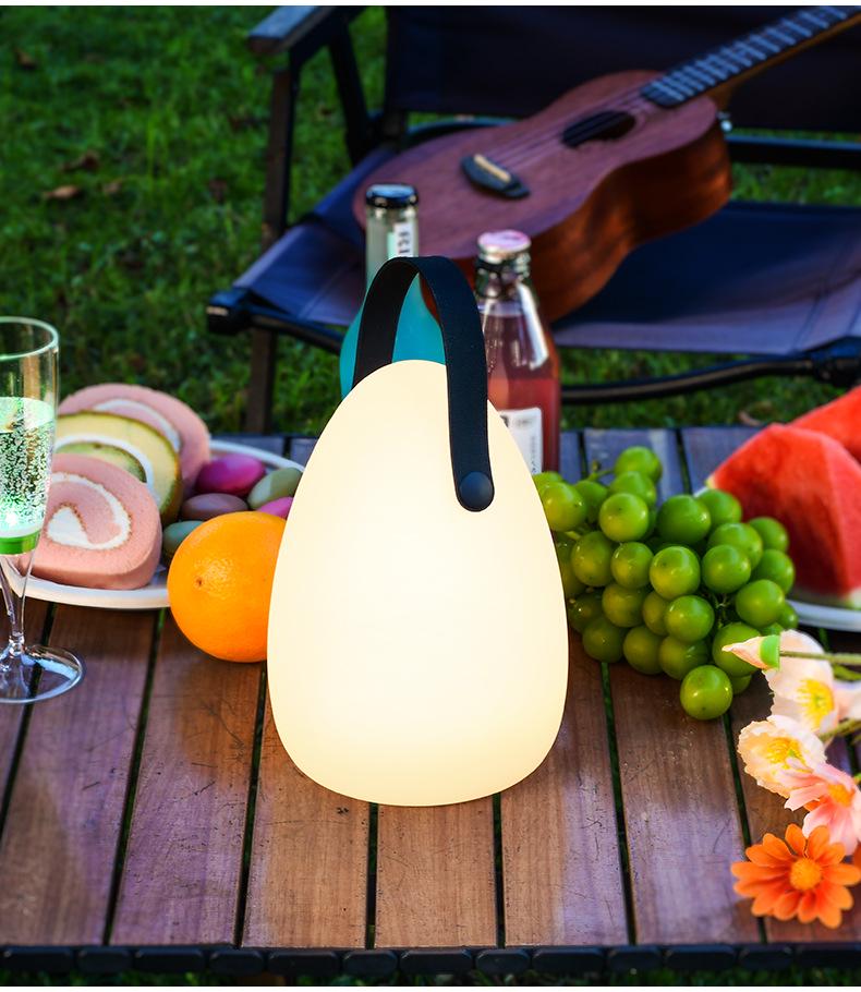 Portable Rechargeable Night Light: Cross-Border E-commerce Camping & Bedroom Table Lamp
