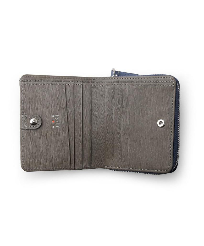 [ISIT] Novo II Bifold Leather Wallet, Unisex, Men's, Women's, No. 972624 (Blue)