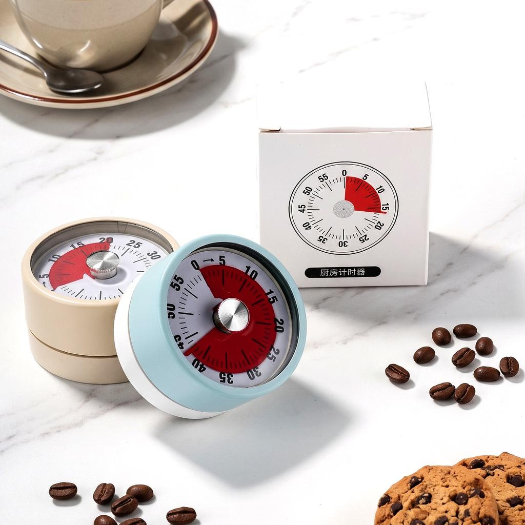 Mechanical Timer Magnetic Kitchen Cooking Baking Timer Visual Time Management Alarm Clock Reminder