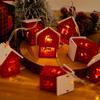 1.5M 10LED Christmas Wooden House LED String Light Xmas Tree Hanging Ornament Christmas Decoration For Home Navidad Gifts 2025
