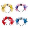 Creative Skull Headwear Butterfly Flower Headbands For Outdoor Halloween Costumes And Theme Parties Essential Accessory
