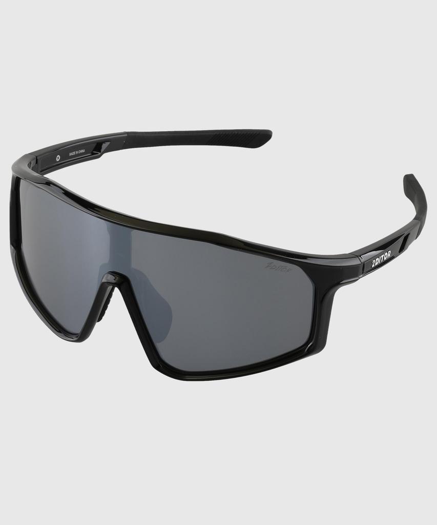 Tuditeo Sports Exercise Running Goggles Iter Sunglasses C1 Silver/Frame Black