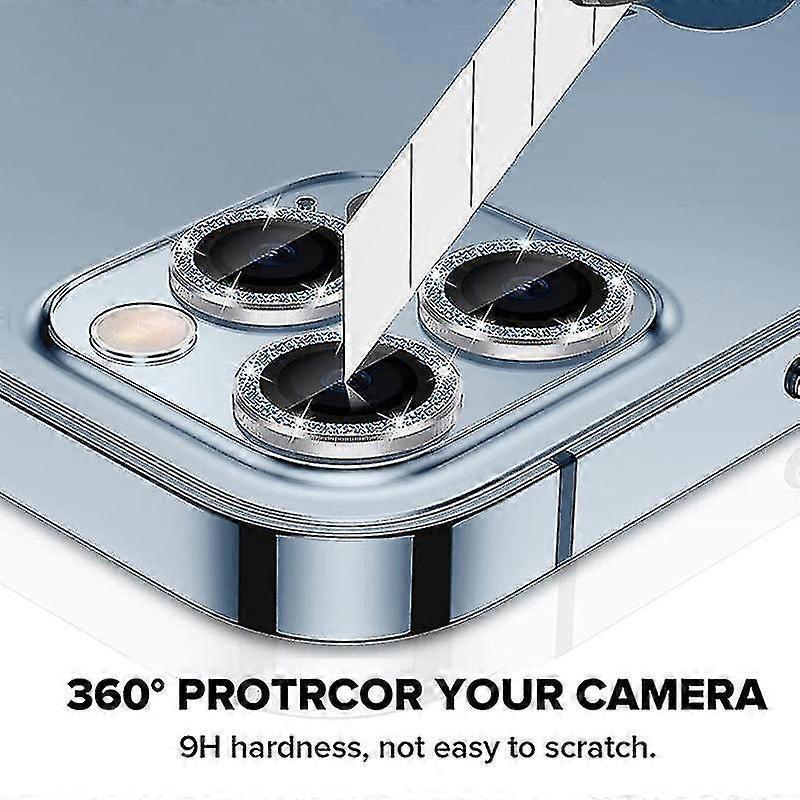 Lens For Iphone 14 13 Pro Max 12 11 Camera Lens Protector Glass Film Metal Ring Cover-13 or 13Mini (2PCS)-Dark Green