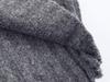 European Style Grey Loose Ribbed Knit Sweater for Women - Autumn 2025