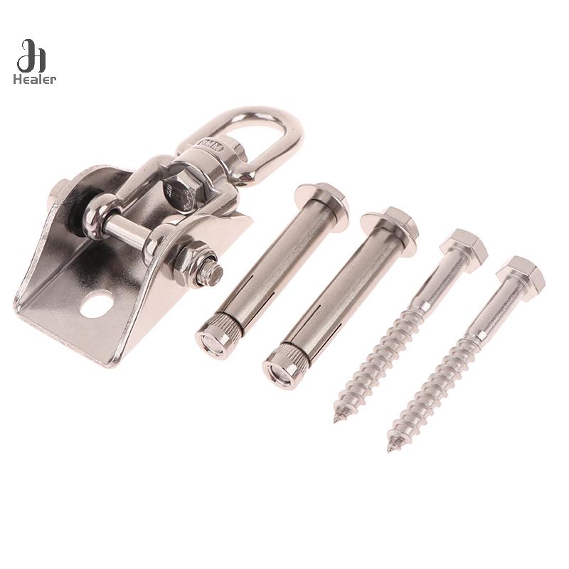 70MM Schaukel Aufhängung Haken Aufhänger 304 Edelstahl Drehbar Hängematte Schaukel Haken Aufhänger Befestigungsplatte Hängesessel Kit Beschläge