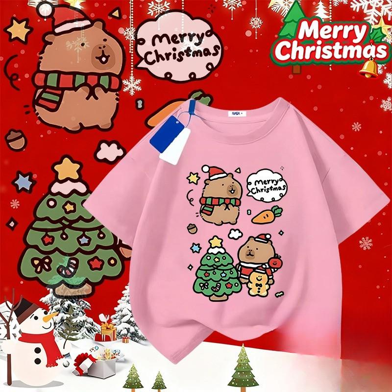 

NELLY Christmas, Children s Party Team T-shirt, Round Neck Christmas T-shirt 140