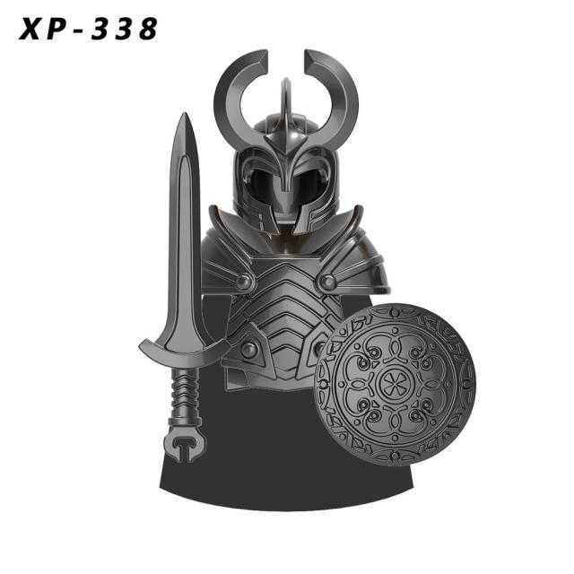 Byggeklosser Middelalderriddere Soldater Militær Asgard Dverger Murstein Pedagogiske leker for barn KT1044