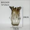 Vase en Verre Épais Irrégulier Pots à Fleurs de Bureau Arrangements Floraux Vases Hydroponiques Vases Décoratifs Vase pour Fleurs Sèches