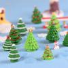 5Pcs Random Color Cute Party Crafts Creative Christmas Micro Landscape Set Mini Trees Decorations Christmas Tree Ornaments