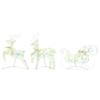 LED Reindeer 5 Pcs. 40 LEDs Multicolor 42 X 15 X 64 Cm PET