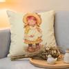Kissenhülle Leinen Hautfreundlich Weich Dekorative Hülle für Sofa Heimdeko Süße Anime Ssarah Kay Kissenbezug