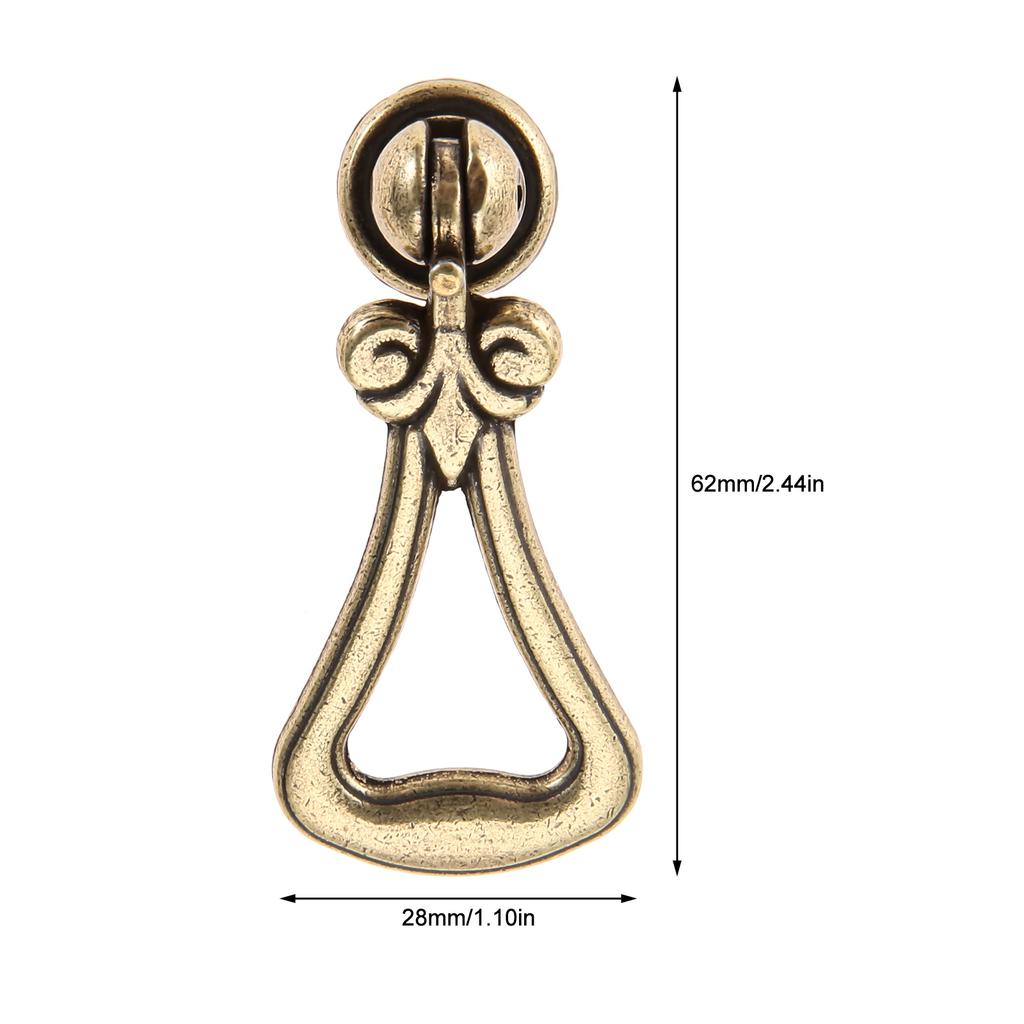 1pc Antique Bronze Handle Drop Pendant Pull Ring Knob w/screw Retro Vintage Decor Furniture Cabinet Drawer Classical Solid Metal