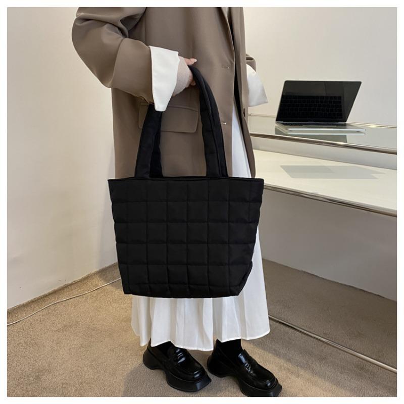 Große Tasche, lässige Einkaufstasche, Umhängetasche mit großem Fassungsvermögen, Tragetasche für Damen