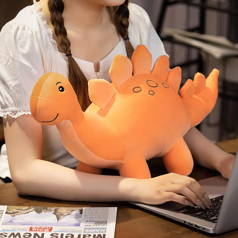 Cartoon Colorful Dinosaur Plush Toy Cute Stuffed Animals Triceratops Plushies Kawaii Soft Kids Toys for Boys Girls Home Decor