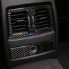 Carbon Fiber Auto Interior Rear Air Conditioning Outlet Trim Cover Sticker For BMW 3 Series F30 3GT F34 2013-19 Car