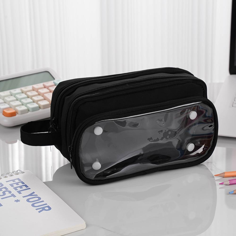 Storage Bag Detachable Pencil Case Large Capacity Stationery  Storage Bag Ita Bag Pouch  Girls