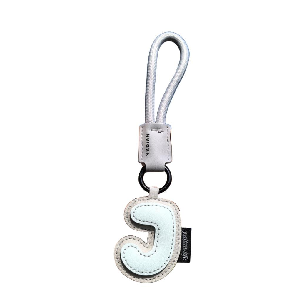 PU Leather 26 Letter Keychain Sweet Lucky Letter Pendant Fashion Alphabet Key Holder  Friend