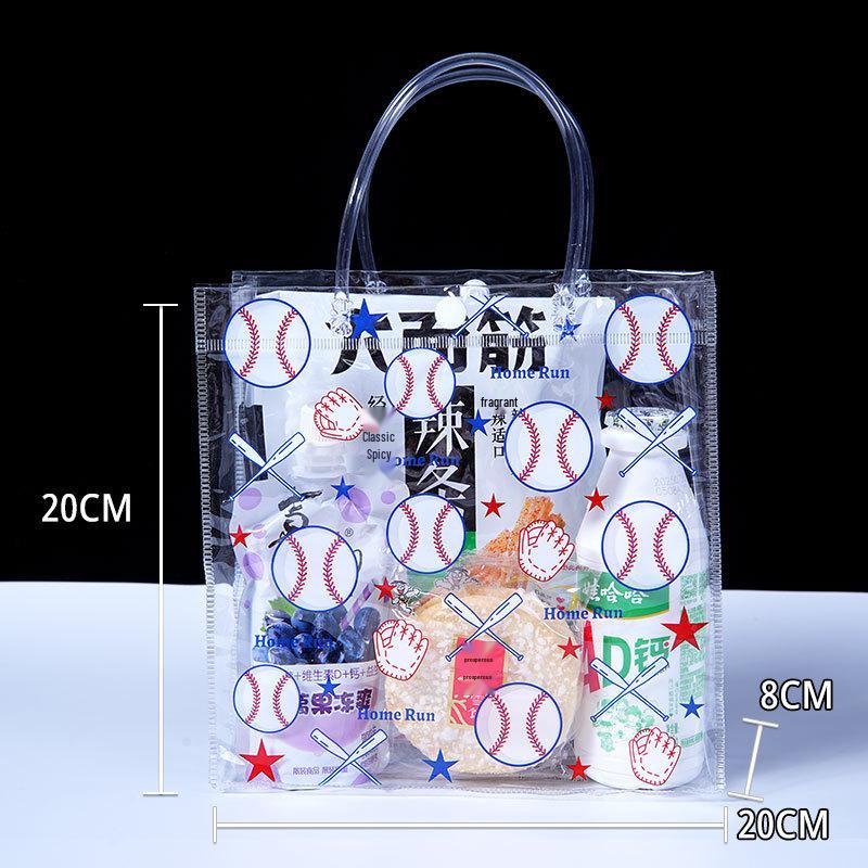 Custom Print PVC Transparent Tote Bag for Weddings and Gifts