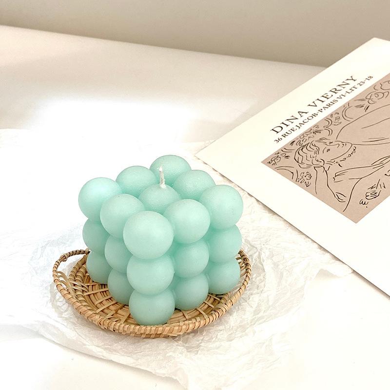 Ins Style Creative Bubble Shape Rubik's Cube Scented Candle Home Simple Scented Candle Decoration