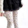 Spring Retro Floral Print Women Tights Vertical Pattern Flower Jacquard Pantyhose Lingerie Hosiery Slim Body Stockings Pantyhose