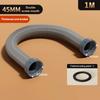 Kitchen Garbage Disposal Hose Drain Pipe 2 Way Connection Adapter Fit for Double Washing Basin Sink Usage