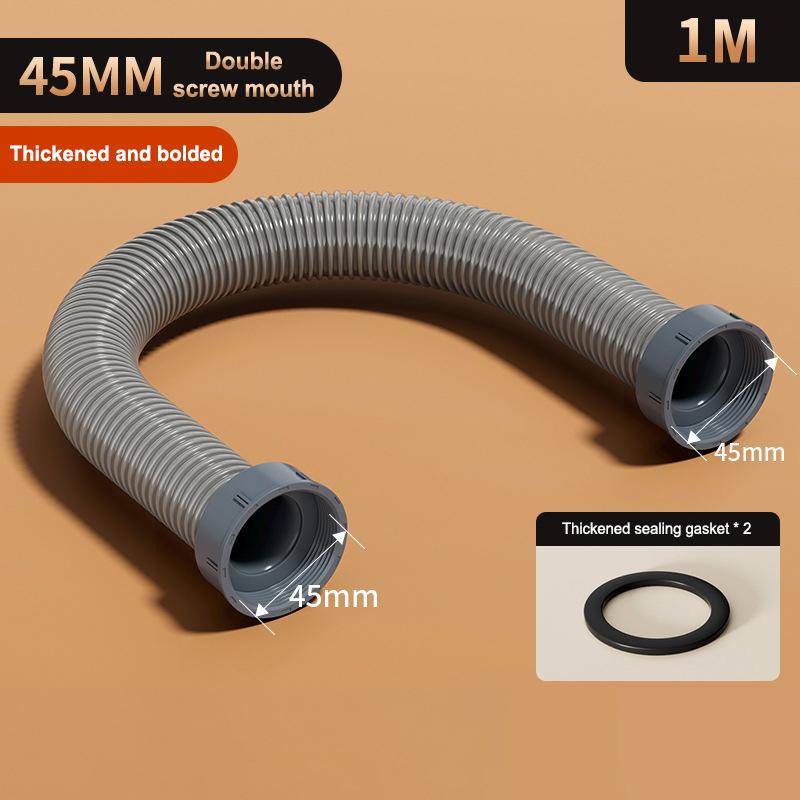 Kitchen Garbage Disposal Hose Drain Pipe 2 Way Connection Adapter Fit for Double Washing Basin Sink Usage