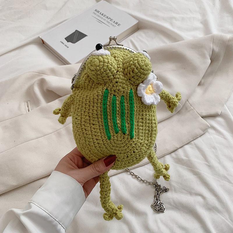 

Cute Cartoon Frog Crossbody Bag For Kids With Stylish Design And Durable Material For Everyday Use світло-зелений колір